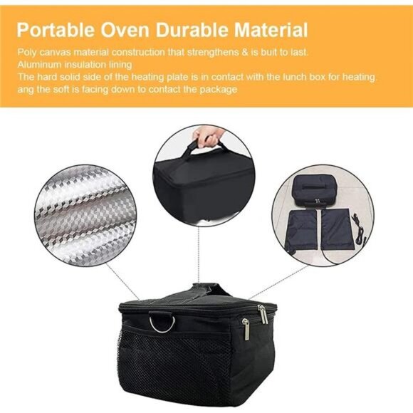 Portable Oven Food Warmer Heater Lunch Box 2 in 1 for Car - Picture 6 of 7